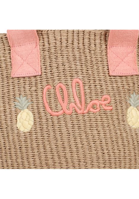 Borsa con logo in paglia CHLOE' KIDS | C2087343A